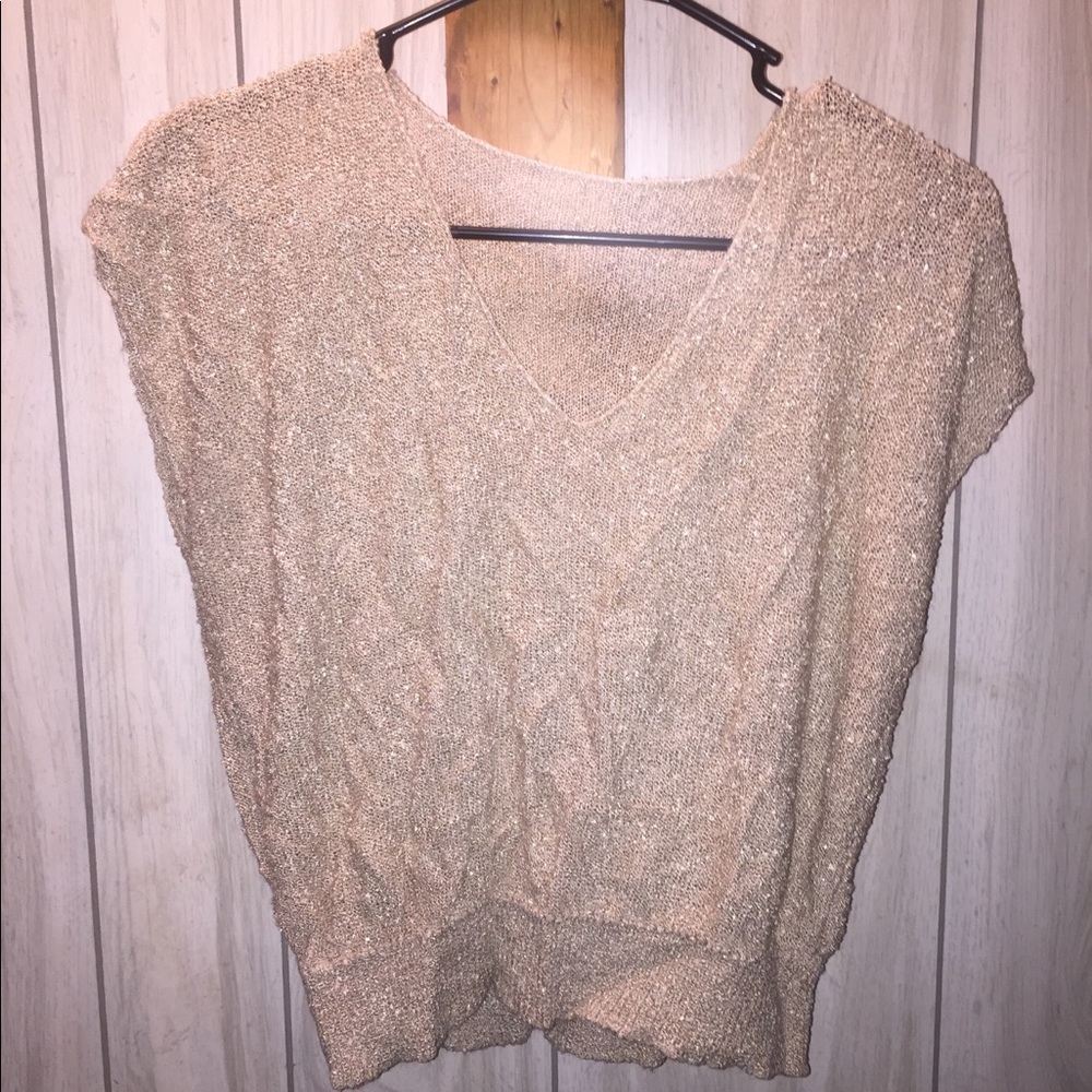 Tan/gold shirt